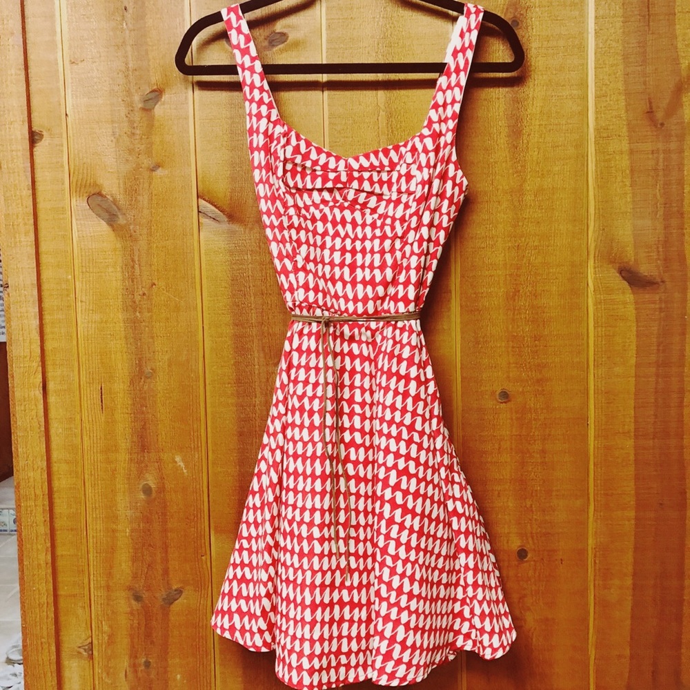 Charlotte Russe Red and White Summer Dress